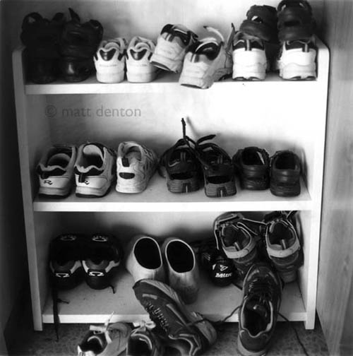 Shoe Shelf, Novato, July 2004