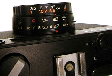 Chinon 35EE II lens barrel