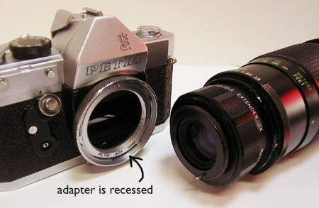 Petri M42 adapter