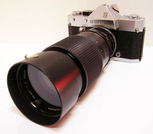 Petri with 200mm lens